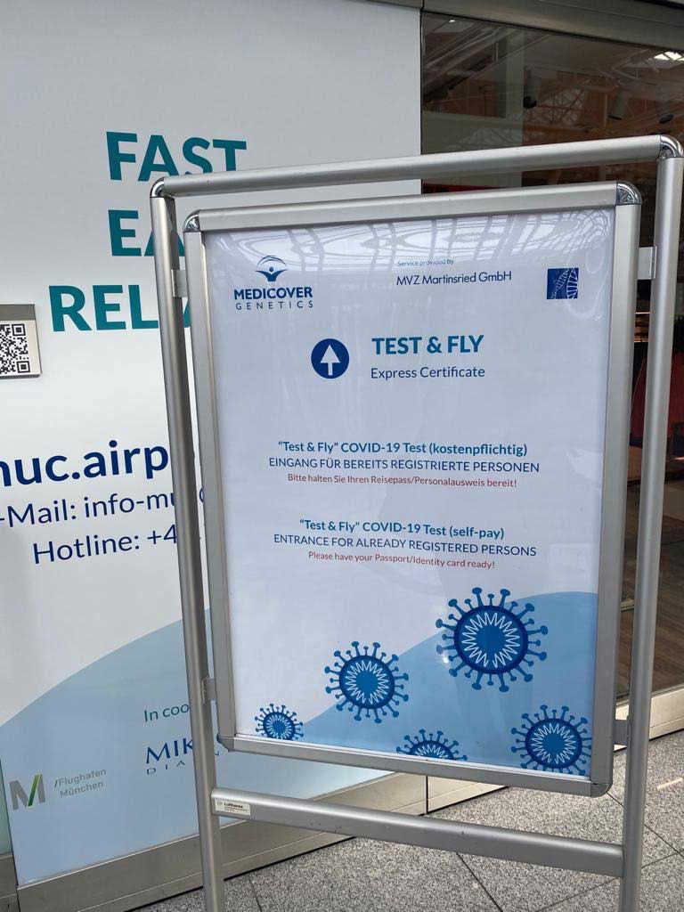 Na aerodromu u Minhenu otvoren je COVID-19 testni centar 2