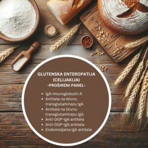 Glutenska enteropatija (Celijakija) - Prošireni panel